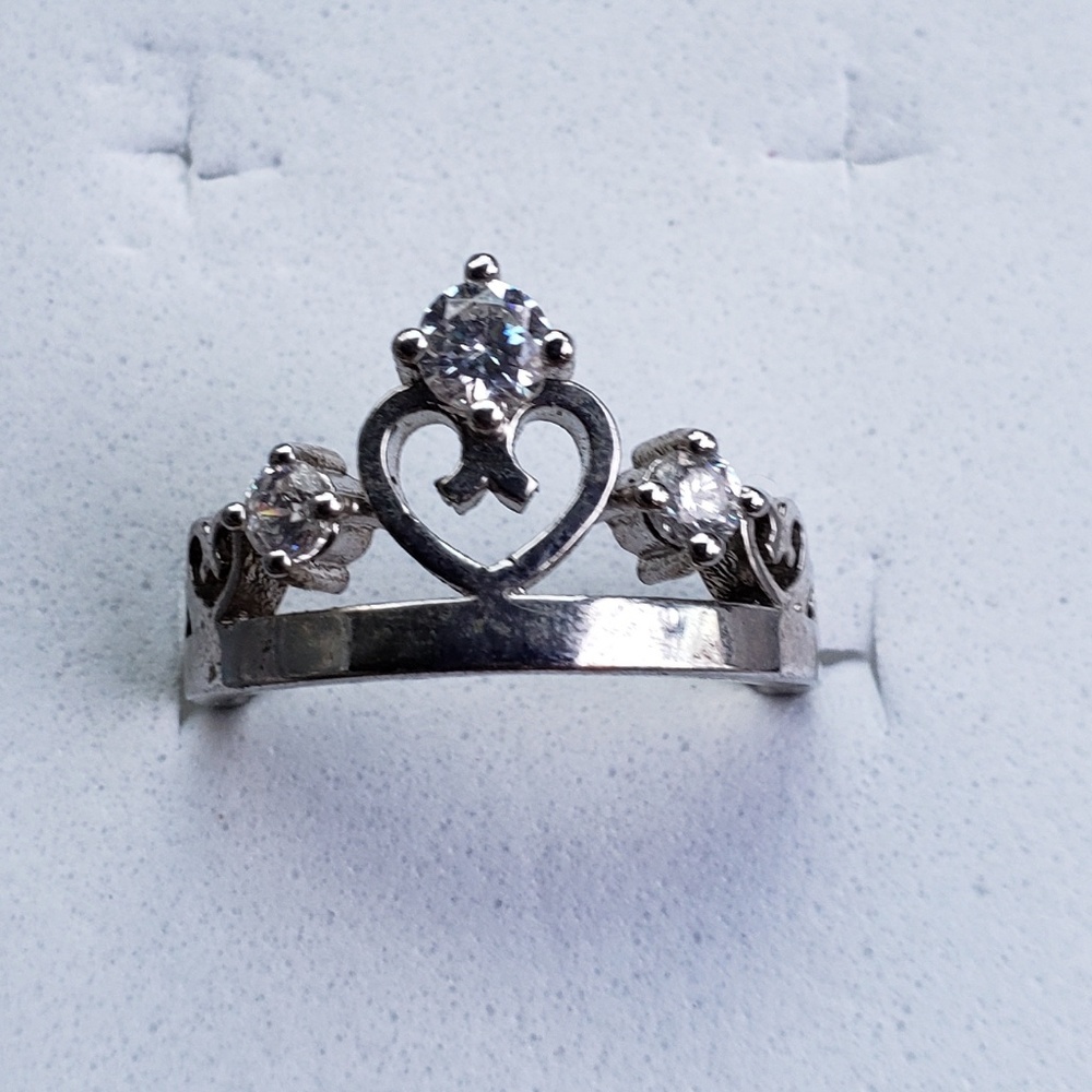 Sterling silver Princess ring